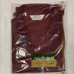 NWT Andhurst Men's Maroon tricot no-iron Pajamas xl